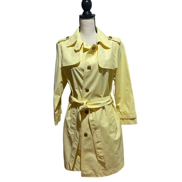 GAP Jackets & Blazers - Gap Yellow Long Trench Coat size L